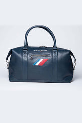 Alpine A310 72h leather travel bag royal blue